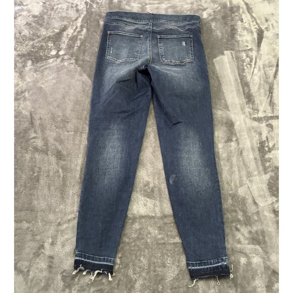 SPANX Jeans Women’s Medium Blue Ankle Skinny Pull On Jegging Stretch Denim Pants - Picture 5 of 12